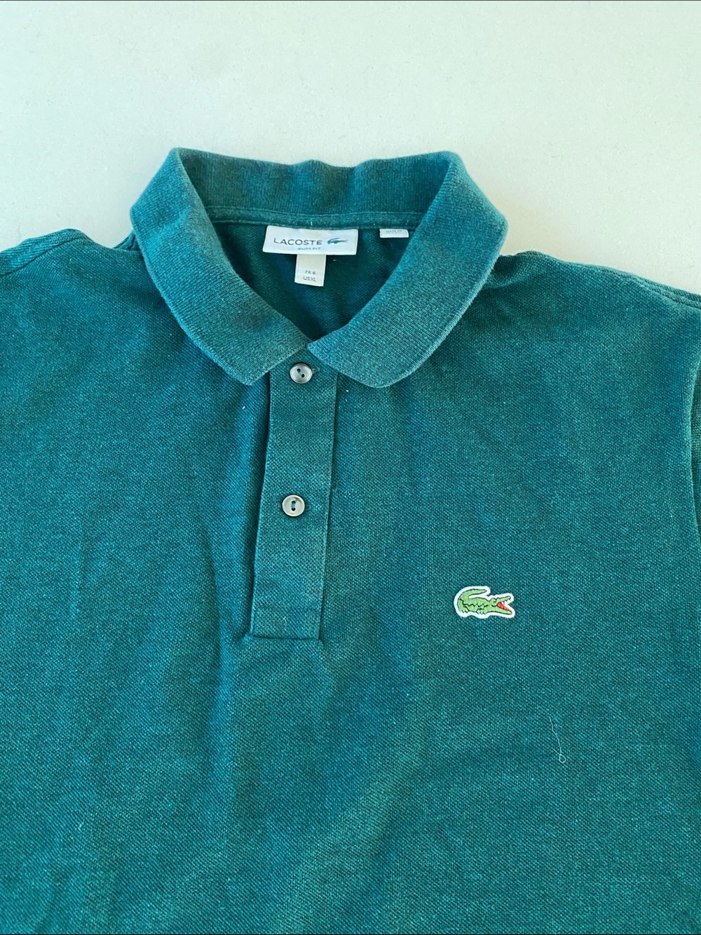 Lacoste Men’s Short Sleeve Polo in Teal-Green